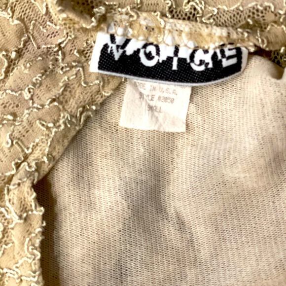 Lace top for woman  color is tan - Picture 2 of 2